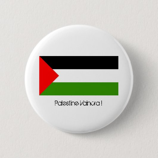Palestina Vaincra! Ronde Button 5,7 Cm (Voorkant)
