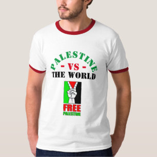 Palestina versus de wereld. Gratis Palestina T-shi T-shirt