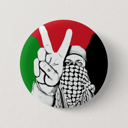 Palestina - Victory - vlag Ronde Button 5,7 Cm (Voorkant)