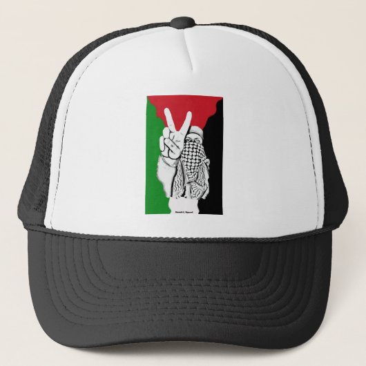 Palestina - Victory - vlag Trucker Pet (Voorkant)