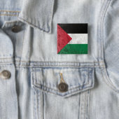 Palestina Vierkante Button 5,1 Cm (In situ)