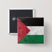 Palestina Vierkante Button 5,1 Cm (Voorkant /achterkant)