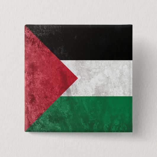 Palestina Vierkante Button 5,1 Cm (Voorkant)
