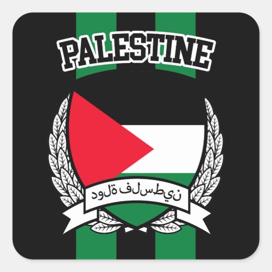 Palestina Vierkante Sticker (Voorkant)