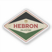 Palestina-Vintage Hebron Sticker (Voorkant)