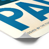 Palestina Vintage Reisposter Print (Hoek)