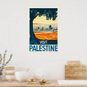 Palestina Vintage Reisposter Print (Keuken)