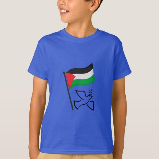 Palestina Vlag فلسطين Vredesduif | Vrij Palestina T-shirt (Voorkant)