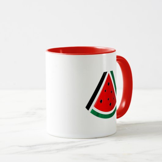 Palestina Vlag فلسط ين Vrede Liefde | Vlag van wat Mok (Voorkant rechts)