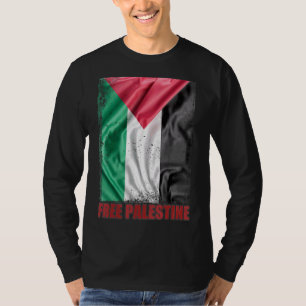 Palestina vlag Arabisch Palestijns zonder grenzen T-shirt