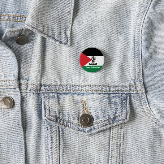 Palestina vlag Arabische tekst Ronde Button 3,2 Cm (In situ)