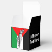 Palestina Vlag en Kaart met Keffiyeg Patroon Bedankdoosjes (Geopend)