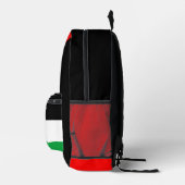 Palestina Vlag en Kaart met Keffiyeg Patroon Bedrukte Rugzak (Rechts)