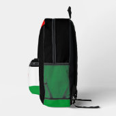 Palestina Vlag en Kaart met Keffiyeg Patroon Bedrukte Rugzak (Rechts)