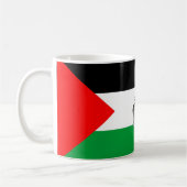 Palestina Vlag en Kaart met Keffiyeg Patroon Koffiemok (Links)