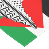 Palestina Vlag en Kaart met Keffiyeg Patroon Korte Tafelloper (Hoek)