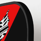 Palestina Vlag en Kaart met Keffiyeg Patroon Pickleball Paddle (Links Detail)