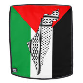 Palestina Vlag en Kaart met Keffiyeg Patroon Rugtassen (Verwijderbaar gezicht)