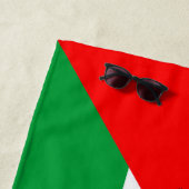 Palestina Vlag en Kaart met Keffiyeg Patroon Strandlaken (In situ)