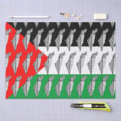 Palestina Vlag en Kaart met Keffiyeg Patroon Tissuepapier (Craft)