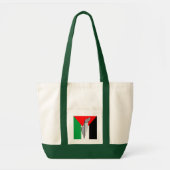Palestina Vlag en Kaart met Keffiyeg Patroon Tote Bag (Voorkant)