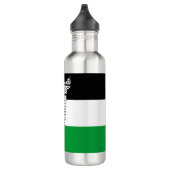 Palestina Vlag en Kaart met Keffiyeg Patroon Waterfles (Rechts)