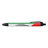Palestina Vlag en Kaart met Keffiyeg Patroon Zwarte Inkt Pen (Bovenkant)