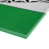 Palestina Vlag en Kaart met Keffiyeh Patroon Snijplank (Hoek)