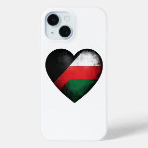 Palestina Vlag Hart Bid Voor Vrij Palestina iPhone 15 Case