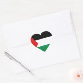Palestina Vlag Hart Sticker (Envelop)
