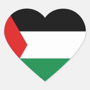 Palestina Vlag Hart Sticker