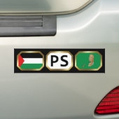 Palestina Vlag Landkaart Code bumpersticker (Op auto)