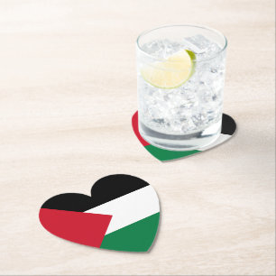 Palestina Vlag Liefde Veerkracht Eenheid Solidarit Kartonnen Onderzetters