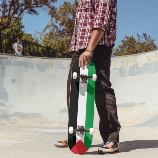 Palestina vlag patriottisch modern persoonlijk skateboard (Buiten 2)