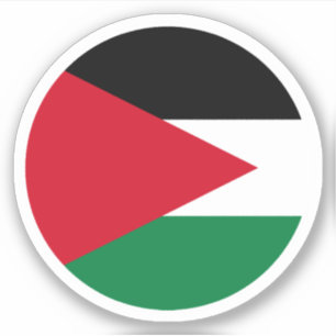 Palestina Vlag Ronde Sticker