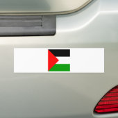 Palestina - Vlag van hoge kwaliteit Bumpersticker (Op auto)