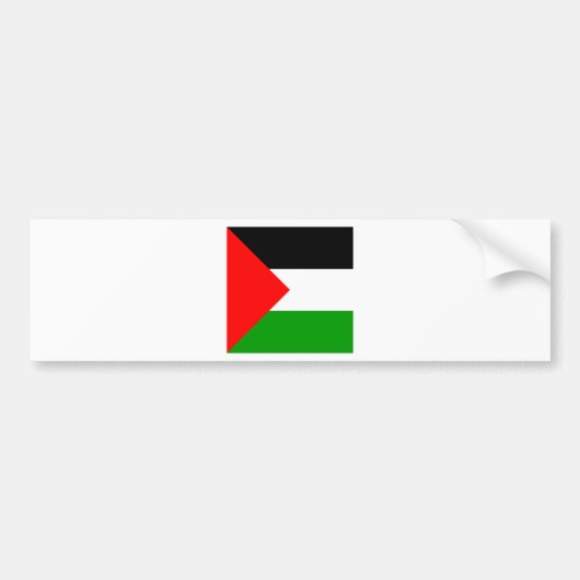 Palestina - Vlag van hoge kwaliteit Bumpersticker (Voorkant)