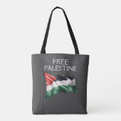 Palestina Vlag Vrij Gaza Tote Bag (Achterkant)