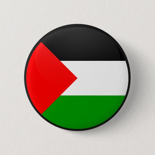 Palestina - Vlagencyclus Ronde Button 5,7 Cm (Voorkant)