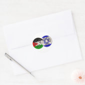 Palestina - vrede Israël Ronde Sticker (Envelop)