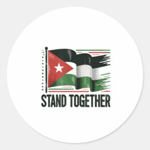 Palestina Vrede Ronde Sticker