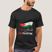Palestina Vrij Gaza in Arabisch Vrij Gaza Palestin T-shirt (Voorkant)