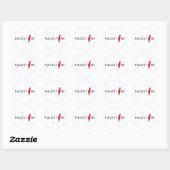 Palestina Vrij Palestina Vrije Gaza Ronde Sticker (Vel)