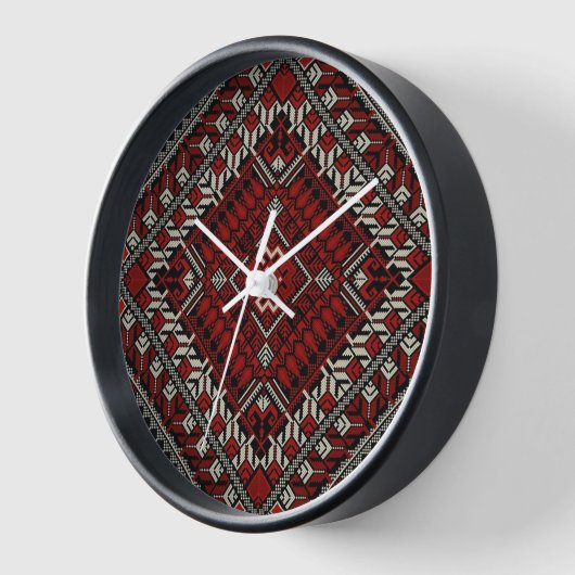 Palestina Wandklok - Boho Palestijnse klok (Hoek)