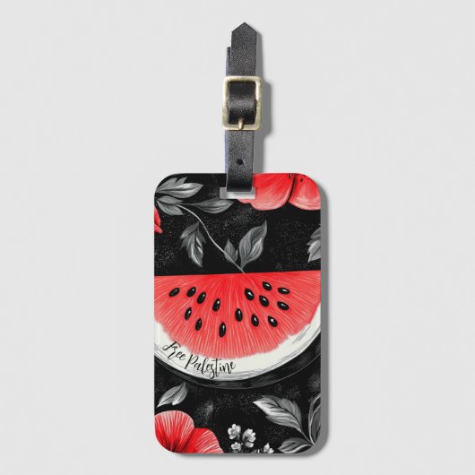 Palestina Watermeloen Bagagelabel (Voorkant (verticaal))
