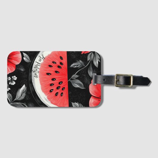 Palestina Watermeloen Bagagelabel (Voorkant (horizontaal))