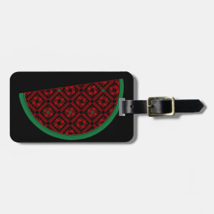 Palestina watermeloen Borduurwerk rode tatreez Bagagelabel