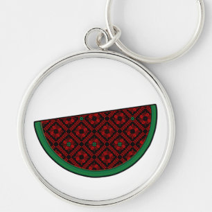 Palestina watermeloen Borduurwerk rode tatreez Sleutelhanger