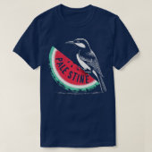 Palestina Watermeloen en Sunbird T-shirt (Design voorkant)