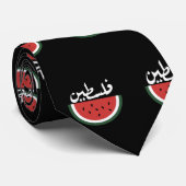 Palestina watermeloen-Palestina Arabisch woord"فلس Stropdas (Opgerold)
